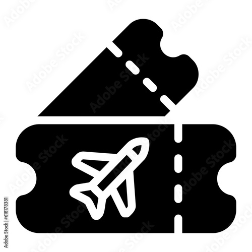 ticket glyph icon