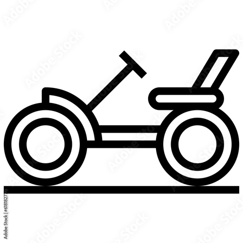 QUADRACYCLE line icon,linear,outline,graphic,illustration