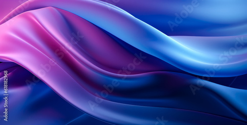 Blue and purple abstract background, in the style of flowing fabrics, soft lighting, precisionist lines, abstract minimalism.