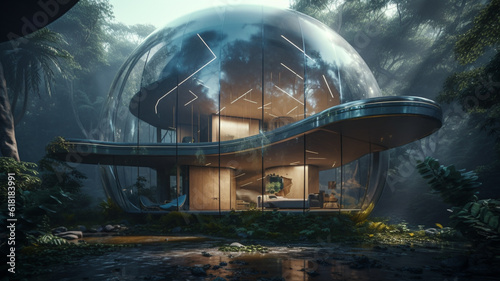 Enchanting Jungle Retreat  Futuristic Cocoon House in the Heart of Nature