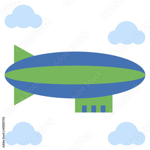 AIRSHIP line icon,linear,outline,graphic,illustration © Surang