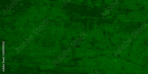  Old green grunge cement wall. Green paint background