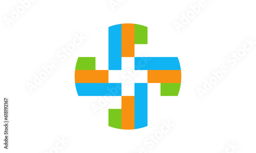 Medical logo, cross logo, medical center logo, health symbols