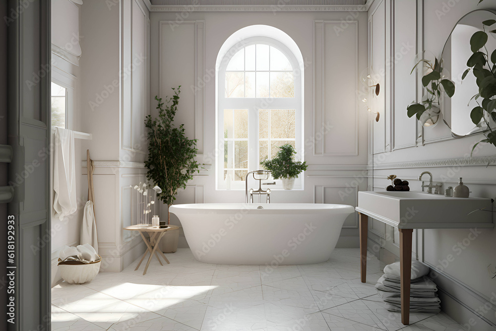 Bathroom interior, Generative AI Bathroom interior, Generative AI