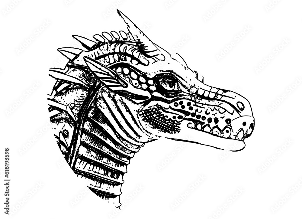 Animal generated from AI. Fake animal illustration using AI.