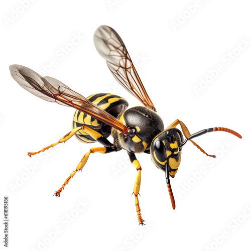 Wasp isolated - Generative AI © mr_marcom