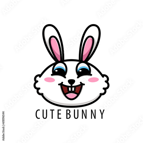 Cute bunny logo design