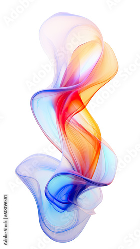 antimatter energy flow dynamic colors 3d abstract futuristic texture, isolated on a transparent background, generative ai