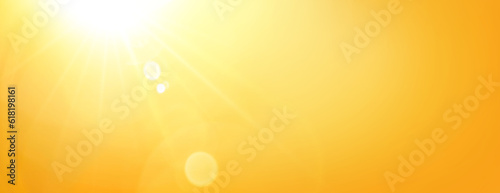 Nature sunny abstract summer background with sun. Sunlight effect