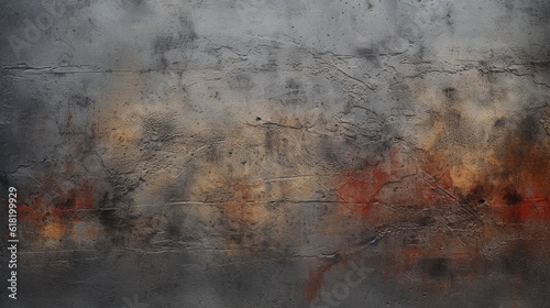 Old vintage concrete wall background texture. AI Generative Art.