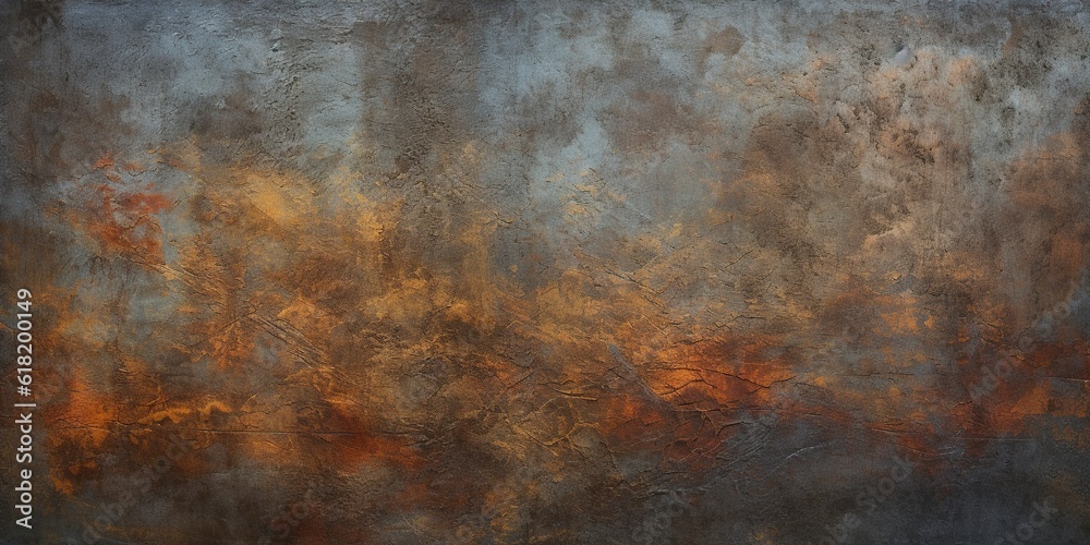 Old vintage concrete wall background texture. AI Generative Art.