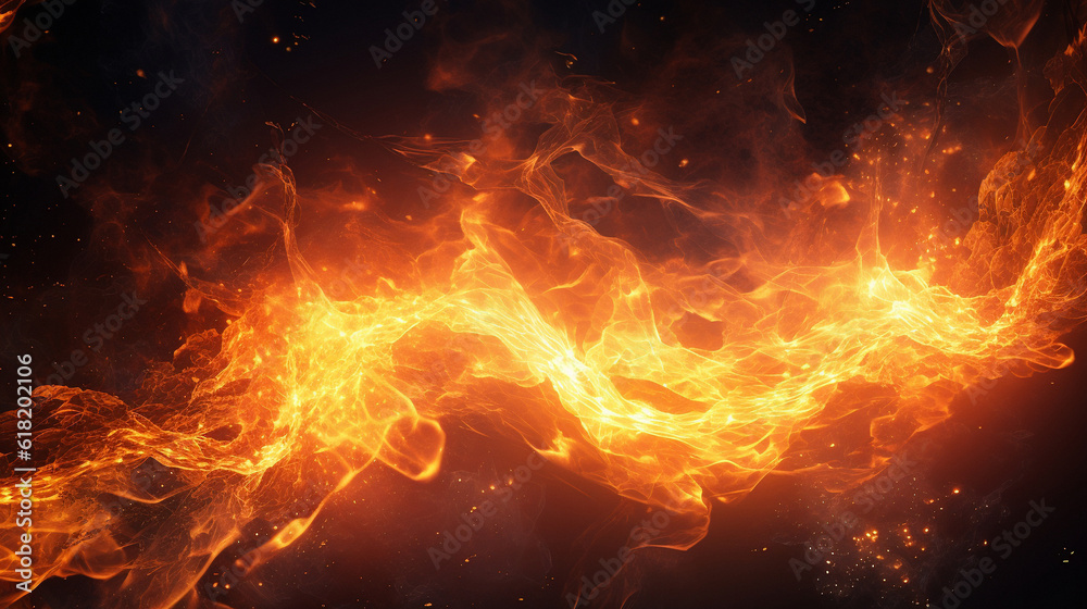 Abstract colorful fire background. High quality photo