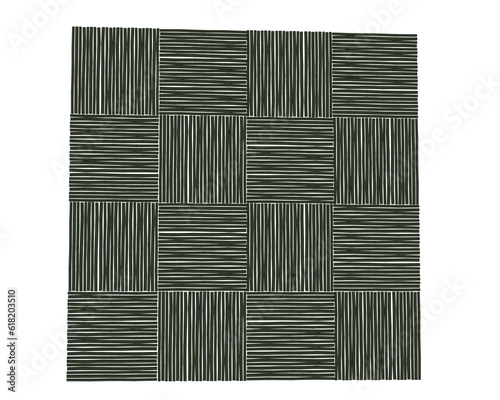 Fototapeta Naklejka Na Ścianę i Meble -  Bamboo wall isolated on transparent background. 3d rendering - illustration