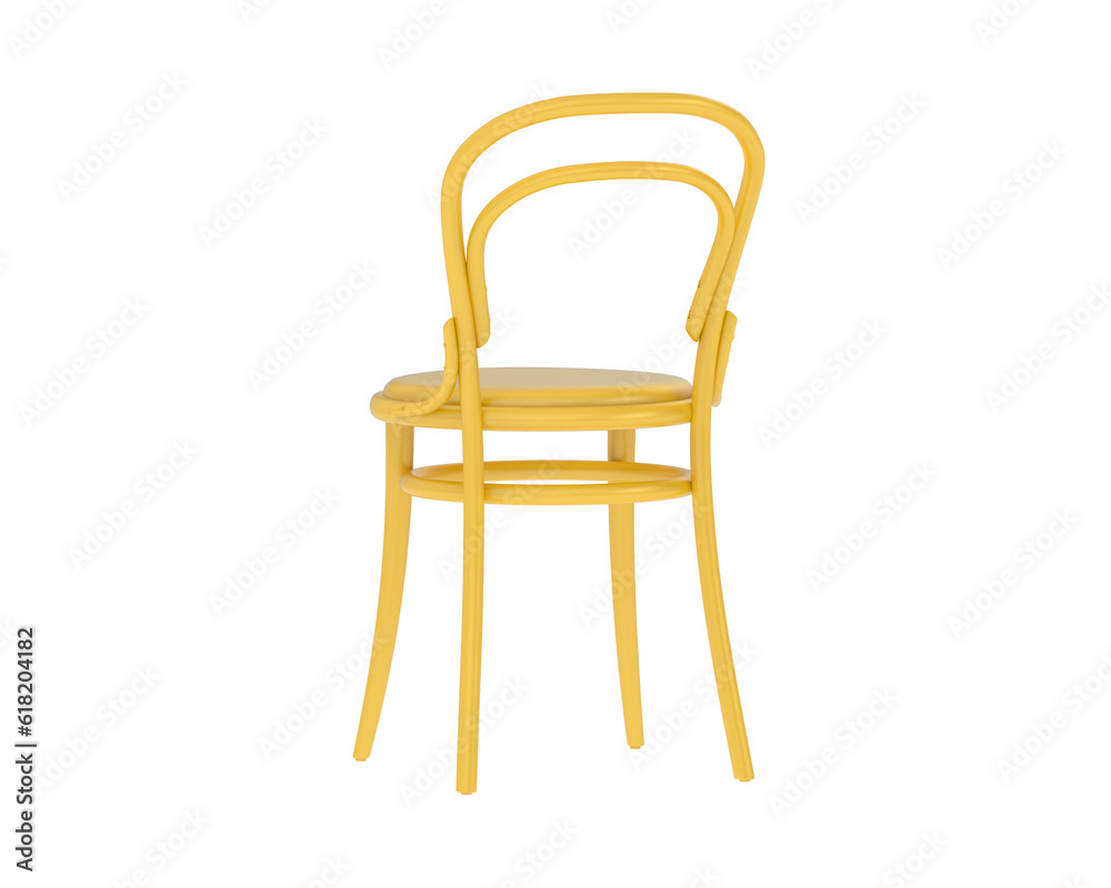 House chair isolated on transparent background. 3d rendering - illustration House chair isolated on transparent background. 3d rendering - illustration