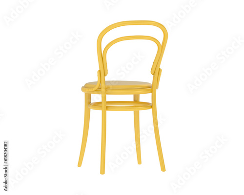 House chair isolated on transparent background. 3d rendering - illustration