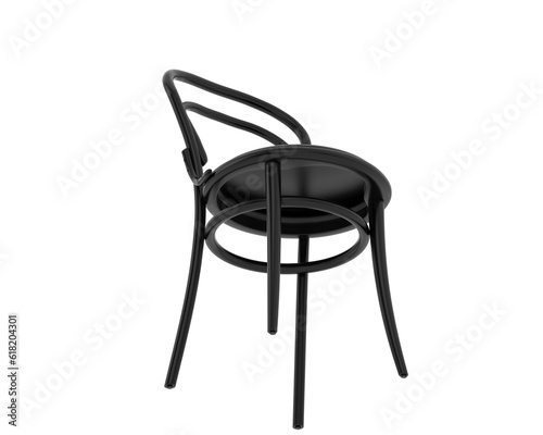 House chair isolated on transparent background. 3d rendering - illustration