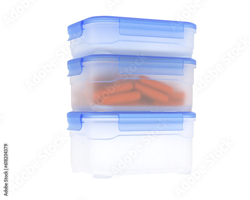 Casserole isolated on transparent background. 3d rendering - illustration