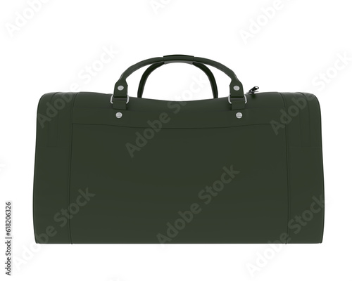 Duffle bag isolated on transparent background. 3d rendering - illustration