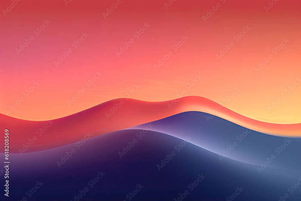 Abstract gradienT waves background, soft pastel colours