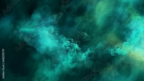 Color mist.Ink water.Haze texture.Fantasy night sky.Generative AI