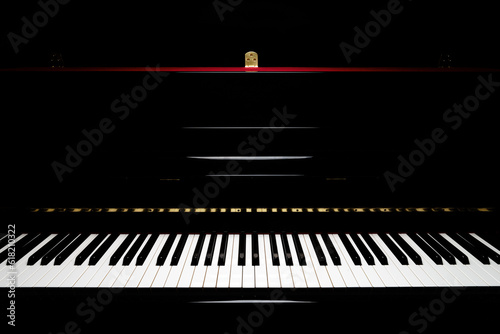 Grand piano 88 keys dramatic lighting