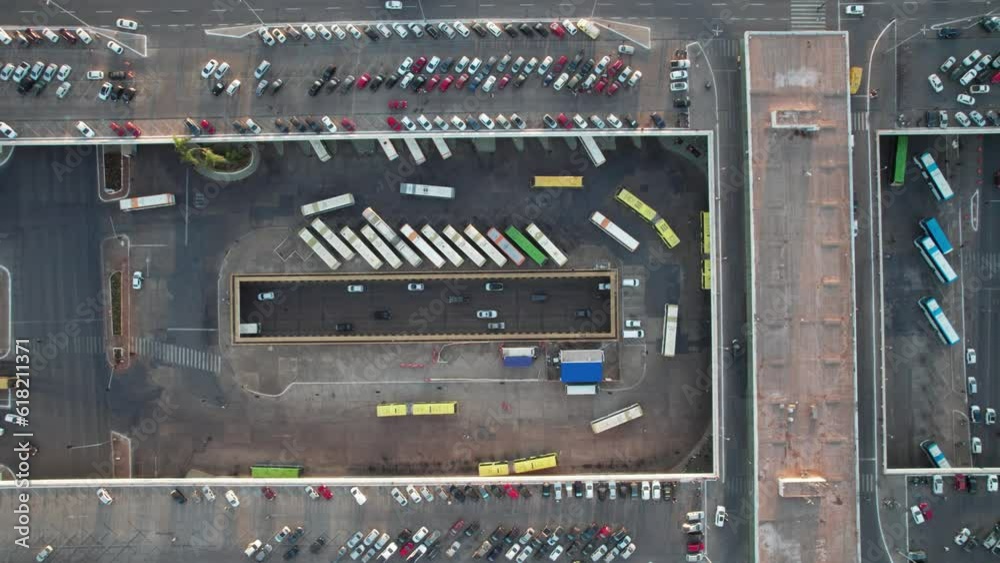 Vista aérea da rodoviária do plano piloto em Brasilia