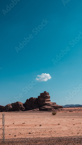 Solitary cloud in the desert 