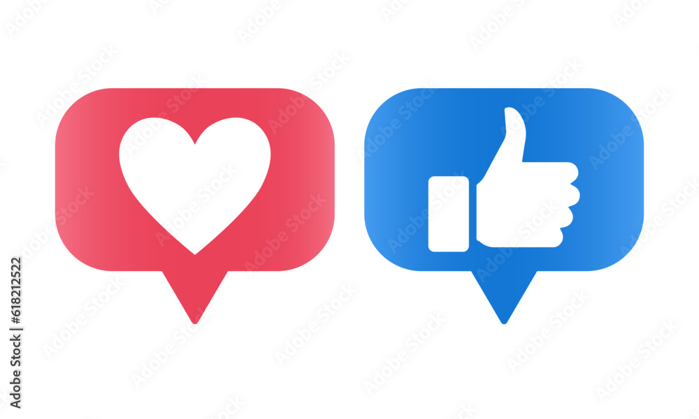 Vector flat icons for social networks. Like and thumbs up icon. Bubble chat social media mobile app, like photo, thumbs up. Vector flat icons for social networks. Like and thumbs up icon. Bubble chat social media mobile app, like photo, thumbs up.