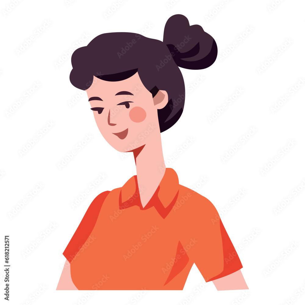 Smiling young adult cute isolated Smiling young adult cute isolated