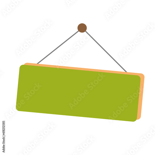 signboard and hanging sign  isolated no background