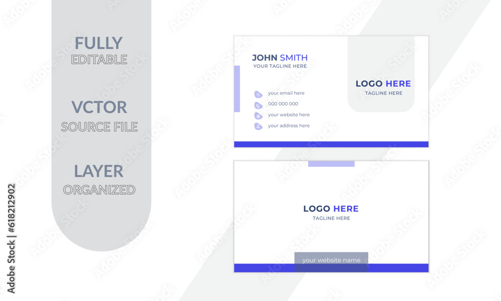 Vector Editable business Card Design Vector Editable business Card Design