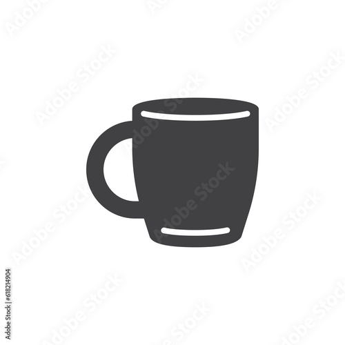 Coffee mug vector icon