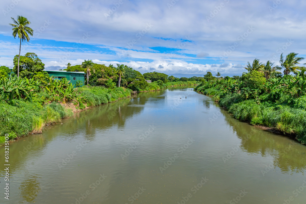 Nadi River through the valley Nadi River through the valley