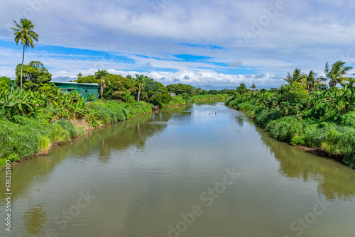 Nadi River through the valley photo