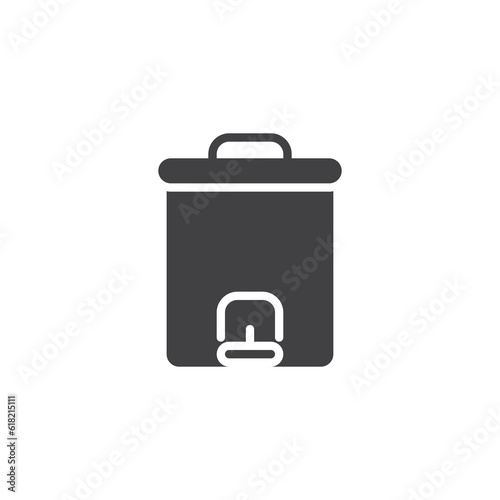 Dust bin vector icon