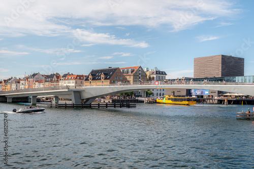 Inderhavnsbroen is a bridge across the Copenhagen inner harbour and is a 180 metres (590 ft) combined pedestrian and bicyclist bridge directed east-west