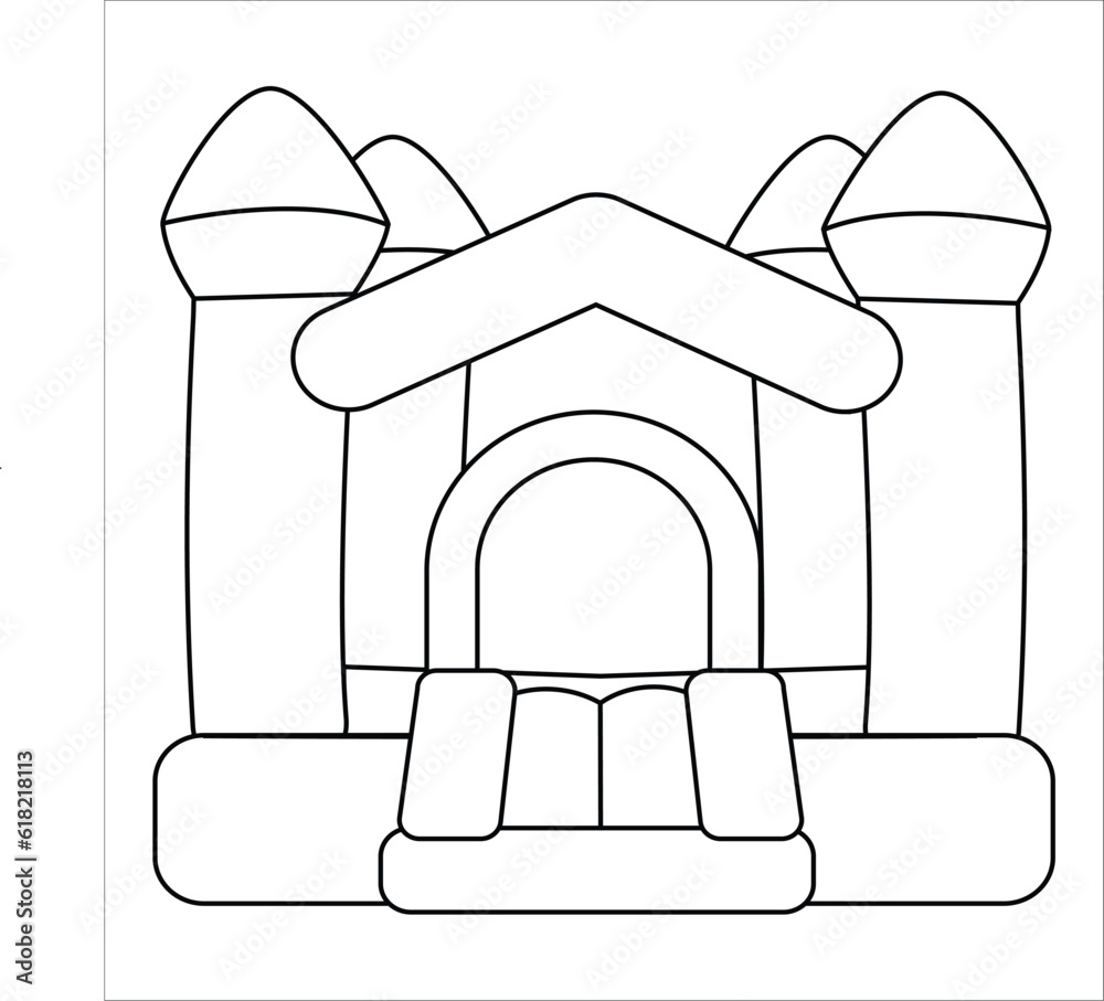 Bouncy Castle Coloring Pages So Cal Bounce San Diego Coloring Pages 