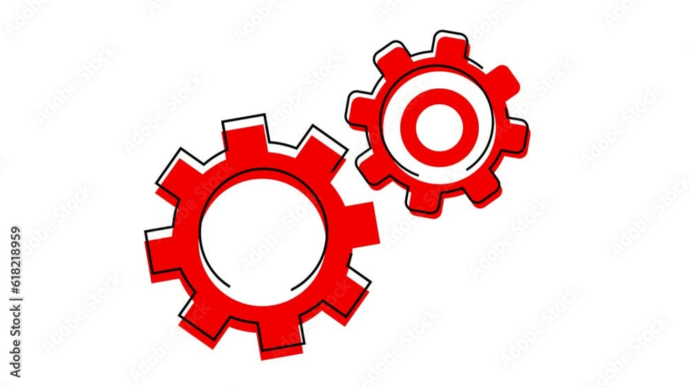 Gear mechanic's badge. Pin. vector. Optimization of the search engine. An element of graphic design. on a white background. there is animation. Gear mechanic's badge. Pin. vector. Optimization of the search engine. An element of graphic design. on a white background. there is animation.