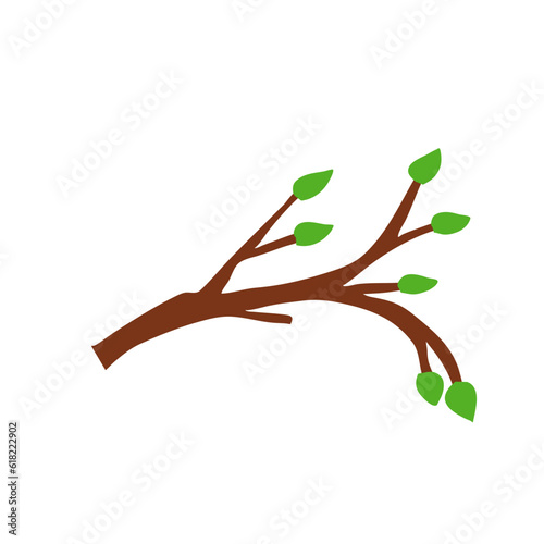 branches with leaves vector