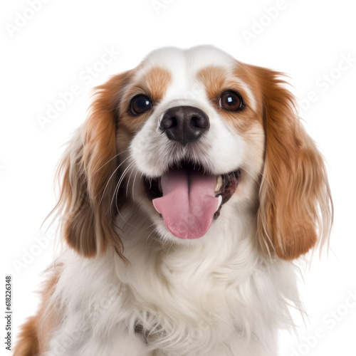 Fotografia cavalier king charles spaniel isolated on transparent background cutout