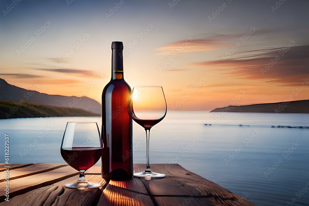 wine in the evening