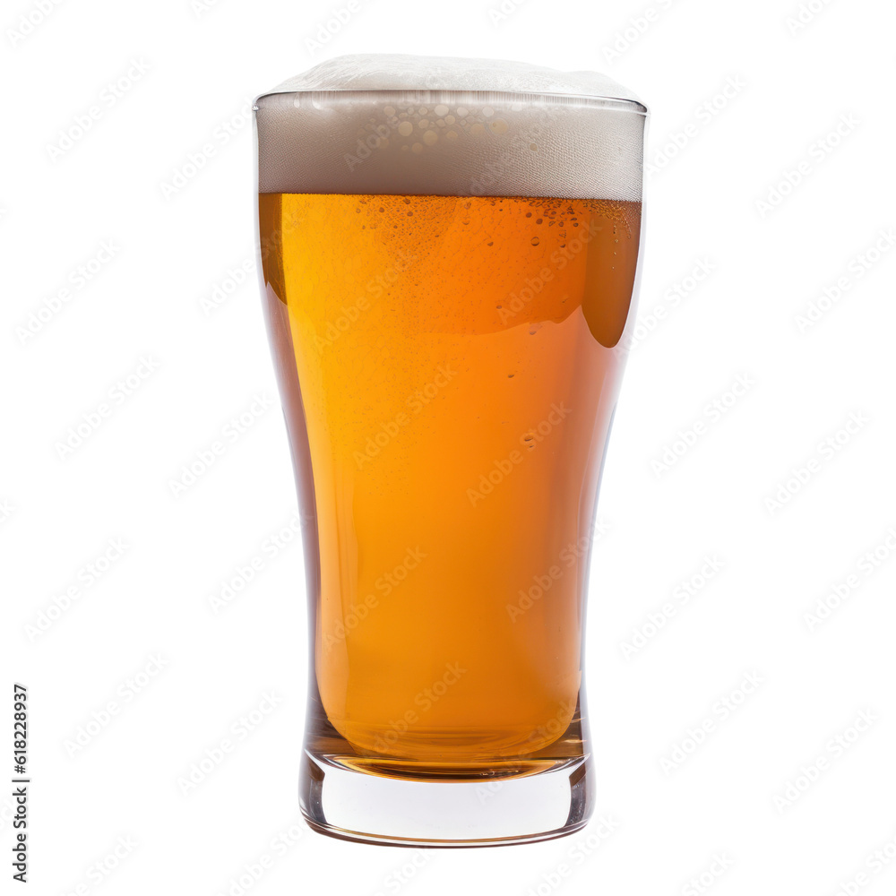 glass of beer isolated on transparent background cutout glass of beer isolated on transparent background cutout