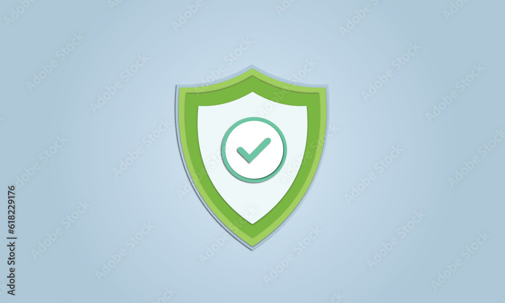 Shield shield icon, check mark on shield symbol, security concept. Shield shield icon, check mark on shield symbol, security concept.