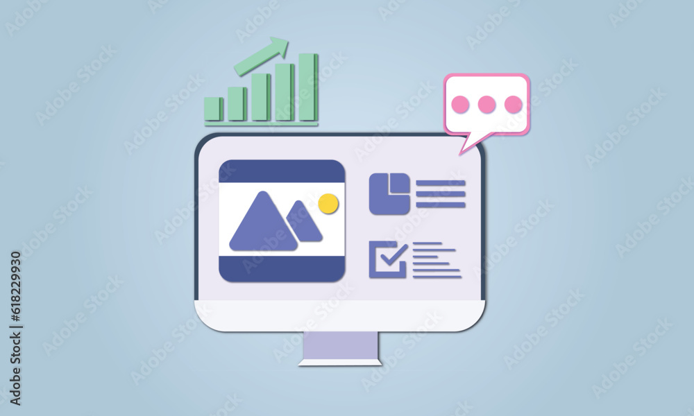 SEO Optimization, Web Analytics and Marketing SEO accept. on blue background. SEO Optimization, Web Analytics and Marketing SEO accept. on blue background.