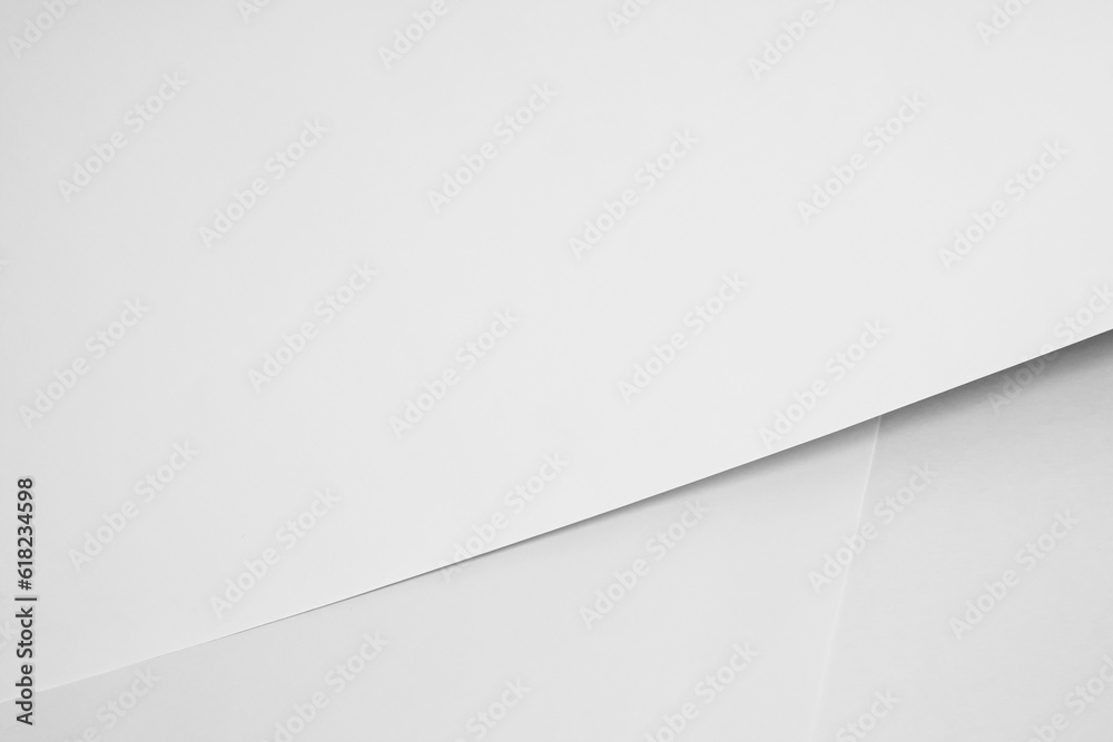 Large sheet of white paper. Black and white image. Large sheet of white paper. Black and white image.