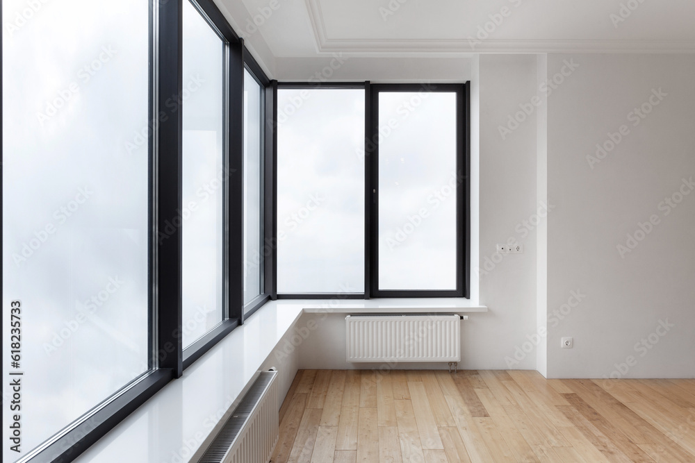 Obraz premium living room without furniture, buying of new property
