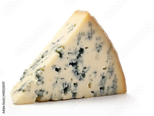 Isolated Blue Stilton Cheese