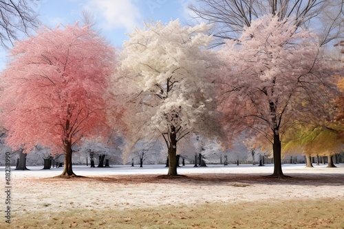 Changing Seasons at Hurd Park: Capturing the Beauty of Japanese Cherry Trees in Winter, Spring, Summer and Fall