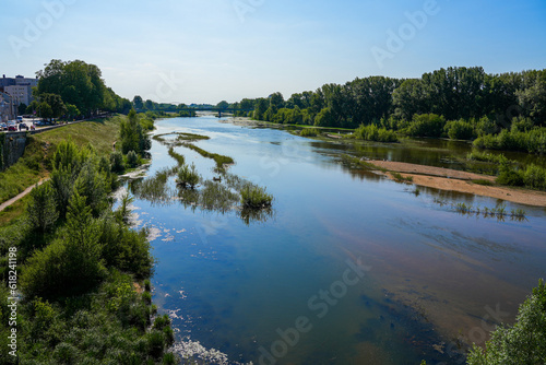 Loire river in Orléans in the French department of Loiret, Centre-Val de Loire, France