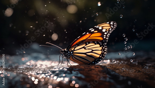 The monarch butterfly fragile wings showcase beauty generated by AI © Gstudio